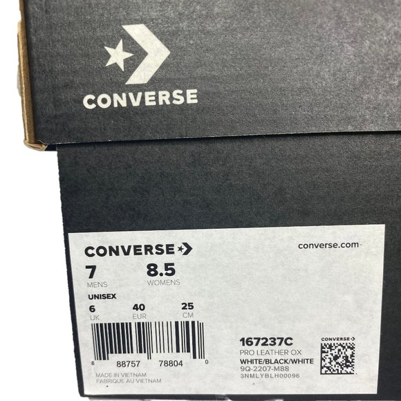 Converse Pro Leather Ox White Latest Fashion - Picture 9 of 9